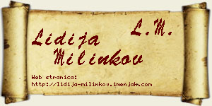 Lidija Milinkov vizit kartica